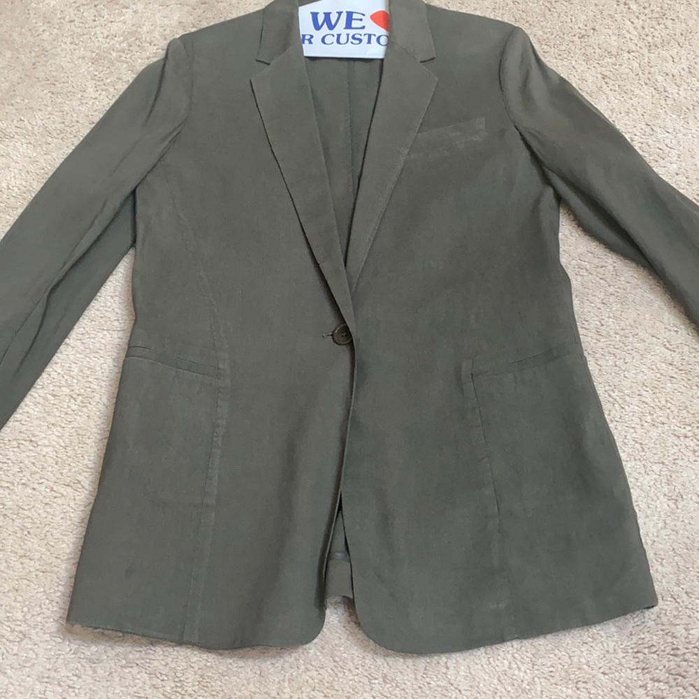 Theory Blazer Olive Green Size 4